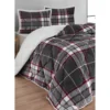 Jorgan Merinos Anna set siva 220x240 cm 100% poliester 2 jastučnice 3-delni set bračni krevet – trendova.rs