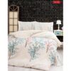 Posteljina Laliva ranforce bež 100% pamuk 4-delni set 200x220 cm navlaka čaršav jastučnice – trendova.rs
