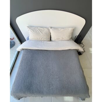Prekrivač 4-slojna pika u sivoj boji 160x230 – trendova.rs