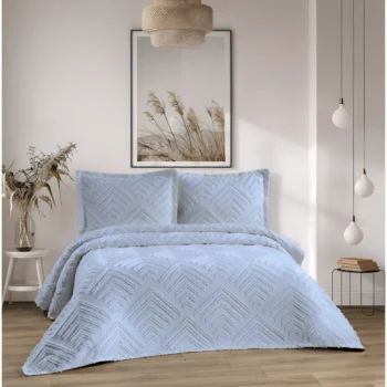 Prekrivač Helen skandinavski bračni krevet geometrijski dezen pamuk poliester 240x250 cm 3 komada D'NISS HOME – trendova.rs