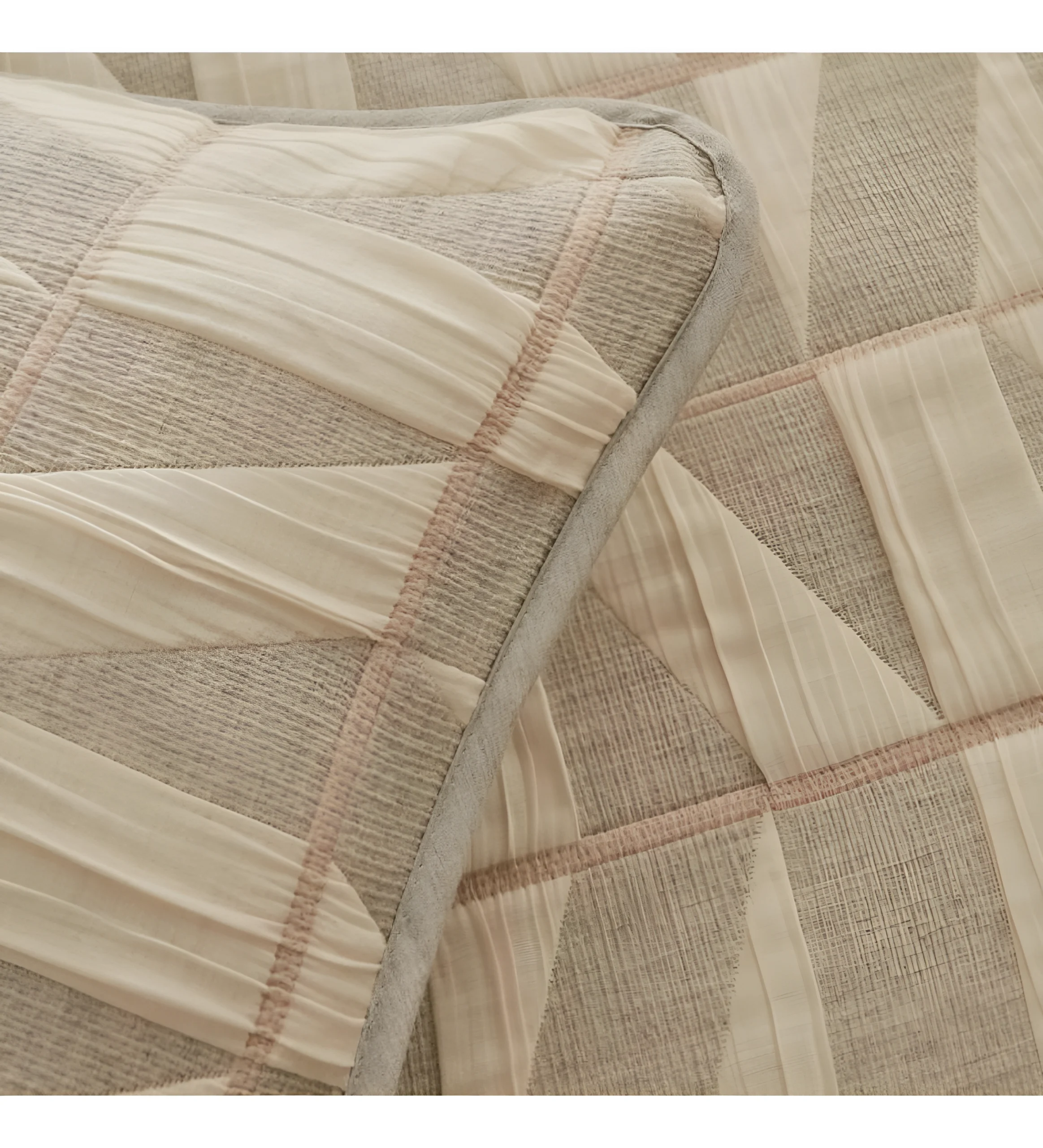 Prekrivač Karaca Home Estella svetlo siva 240x260 cm 50% pamuk poliester 2 jastučnice bračni krevet – trendova.rs
