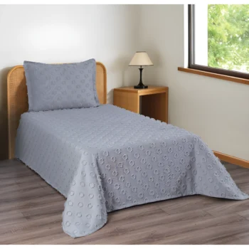 Prekrivač pompom geometrijski dezen pamuk poliester 170x230 cm jednostruki krevet 2 komada bez punjenja – trendova.rs