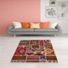 Etnički kilim tepih digitalna štampa, periv 30°C, antiklizajuća podloga, 10mm vlakna – trendova.rs
