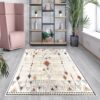 Geometrijski bohemski tepih kilim dezen, digitalna štampa, periv 30°C, antiklizajuća podloga – trendova.rs